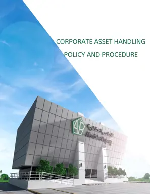 Corporate Asset Handling Policy And Procedure