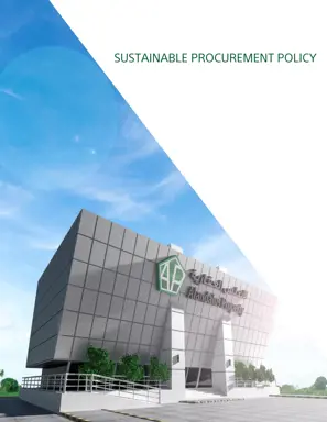 Sustainable Procurement Policy